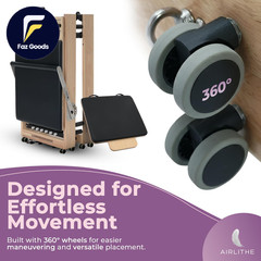 Foldable Pilates Reformer Machine for Home Workouts Wooden Pilates Reformer