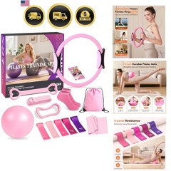 Pilates Equipment at Home Essentials Kit for Women 13 Pcs Workout Set