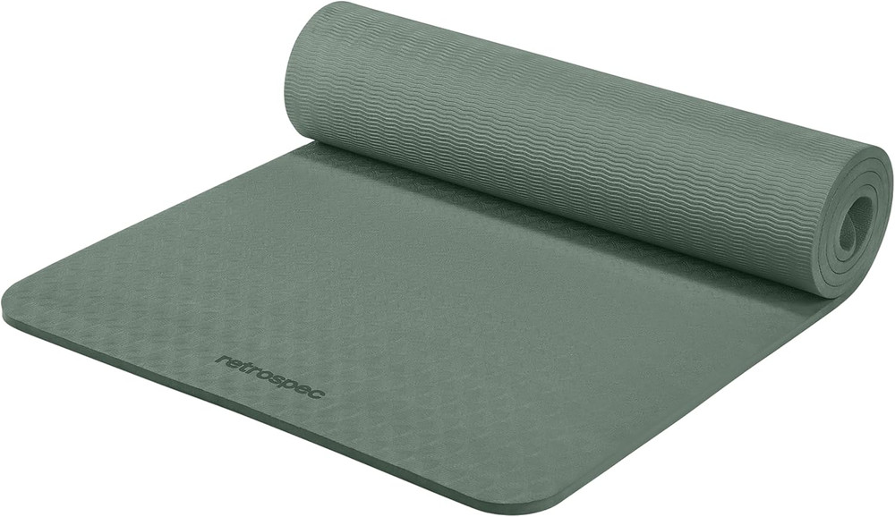Zuma Non-Slip 1/2″ Thick Yoga Mat | TPE Exercise Mat for Yoga & Pilates 72×24