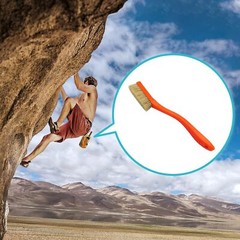 TWO STONES Climbing & Bouldering Brush with Natural Firm Small, Black&White