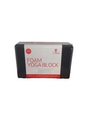 9″ x 6″ x 3″ RECYCLED FOAM YOGA BLOCK, indoor or outdoor prop for balance