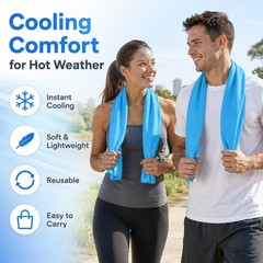 Cooling Towels 43.3″ x 15.7″ – Ice Towel, Sweat Towel, Cooling Towels for Nec…