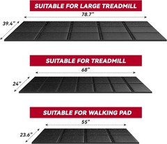 Walking Pad Mat for Carpet, Treadmill Mat for Hardwood Floors, High Density,