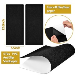 Non-Slip Sandpaper Board Fit Slant Board for Calf-Stretching, Wooden Incline …