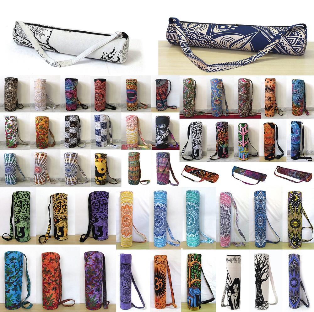New Collection Of Yoga Mat Bags Shoulder Strap Cotton Bag Exercise Carrier Bag