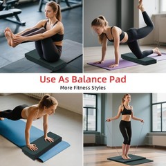 1/2 Inch 70″x24″ Foldable TPE Yoga Mat, Thick Non Slip Pilates Mat