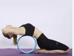 NODE 12″ Yoga Pilates Wheel ~Back Stretch ~Exercise Ring ~gently used ~Blue