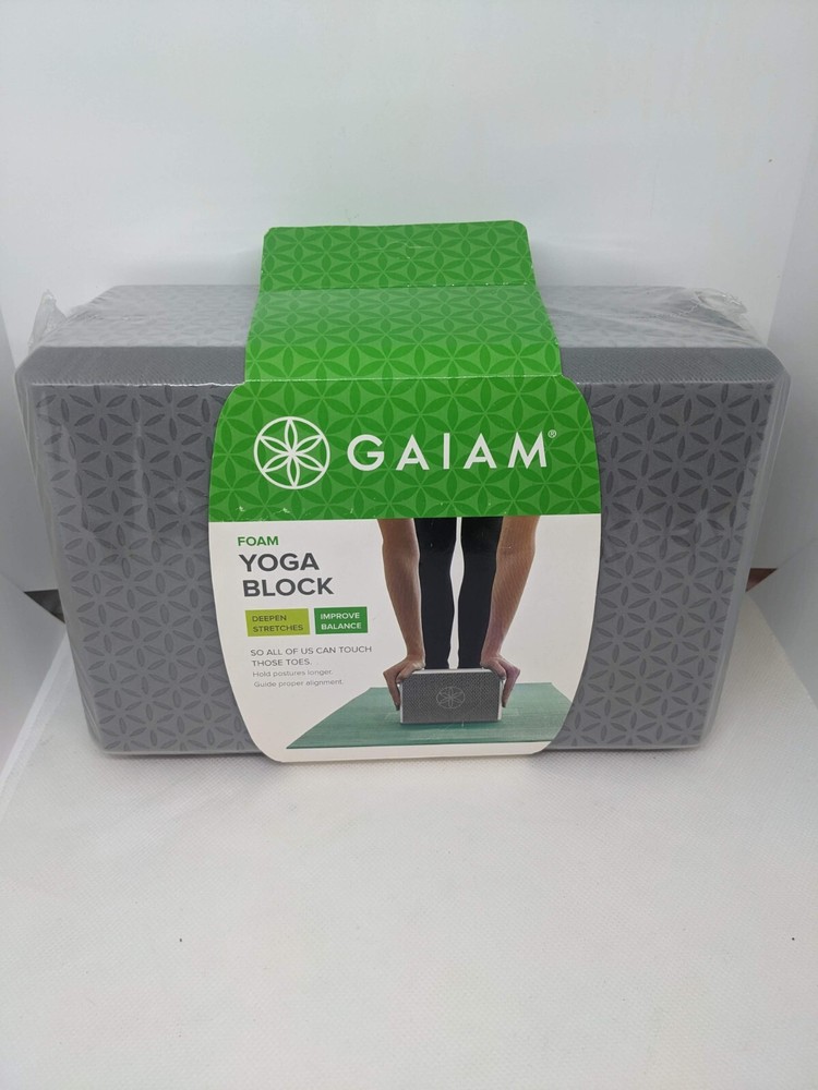 Gaiam Foam Yoga Block Gray
