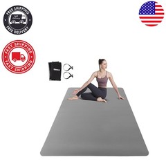 Oversized Yoga Mat 72″ x 48″ Extra Thick TPE – Perfect for Comfortable Workouts