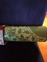Lotus yoga mat new printed green