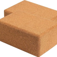 Cork Yoga Blocks 2 Pack Set -Natural Cork From , 9″X6″X4″ Yoga Blocks
