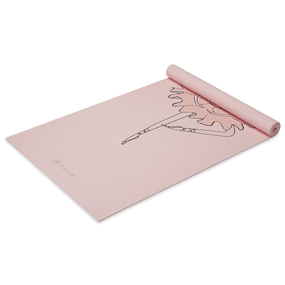 Gaiam Kids Yoga Mat Exercise Mat, for 60″ L x 24″ W x 0.11″ H, Ballerina