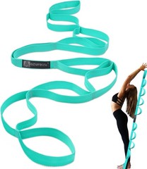 Durable 76” Stretch Strap with 10 Loops for Yoga & Physical Therapy