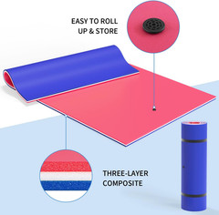 Oversized Lily Pad Floating Mat, 3 Layer 7’/9’/12’/18′ Floating Water Mat,Ocean,