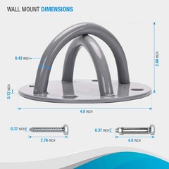 Training Anchor Mount Hook for Suspention-Trainer Straps, Ceiling Mount Bracket