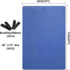 Extra Thick Non-Slip TPE Yoga Mat 6’X4′ for Pilates & Home Workouts
