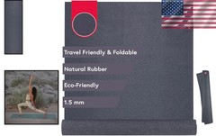 Foldable eKO SuperLite Yoga Mat 1.5mm – Travel Friendly