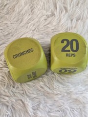 Lime Green Workout Cubes HIIT Interval Workouts Exercises