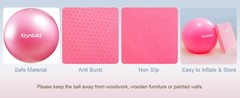 Small Exercise Ball, 9 Inch Mini Pilates Ball, Anti Burst and Slip Resistant