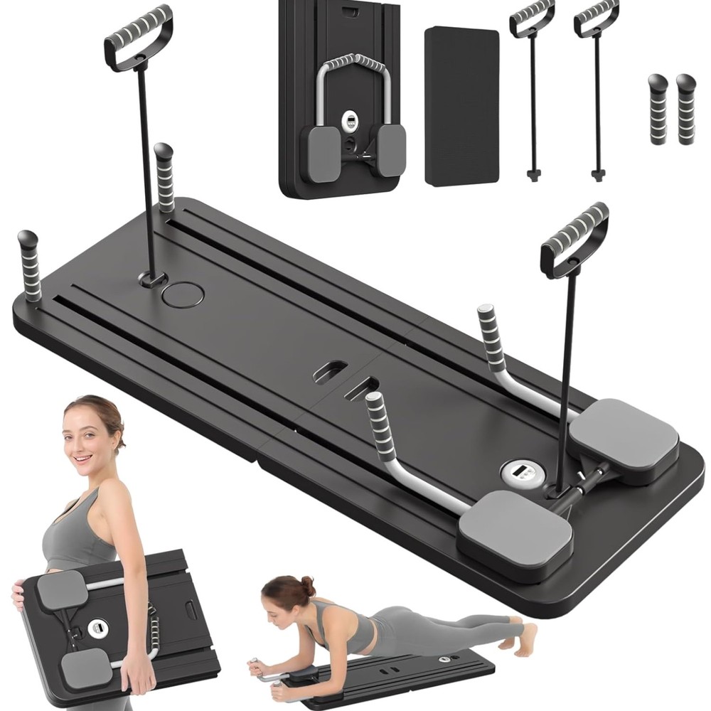 Pilates Board – Pilates Reformer Set, Multi-Purpose Foldable Pilates Reformer…