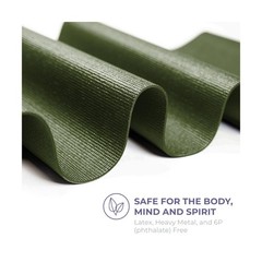 Voyage 5mm Studio Yoga Mats, 6 Pack, 72x24in Olive Green