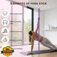 RACOC Yoga Stick 5ft steel mobility stick