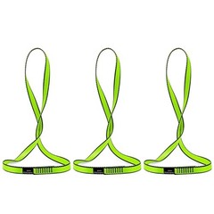 18MM Nylon Climbing Sling Runner 23KN CE2008/EN566 Rock Green|60cm/24inch|3PCS