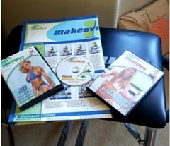 Malibu Pilates Pro Chair With DVDS, And Poster!! Folds Up For Storage!!