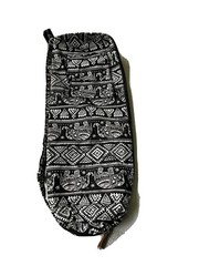 Elenture Yoga mat Bag- Black and White – 26″ x 10″