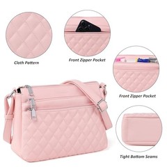 Purses for Women Crossbody Bags for Women Medium Crossbody Purses Light Pink