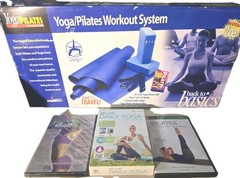 Yoga Pilates Workout System with Three Yoga and Pilates DVDs Bundle