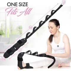 Stretch Strap with Loops for Foot & Calf – Therapy, Achilles Relief, Yoga, Flexi
