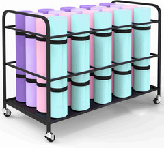 Yoga Mat Holder Organizer Yoga Mat Storage Rack Basket for Home Gym Exercise Wor