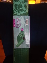 Lotus yoga mat new printed green