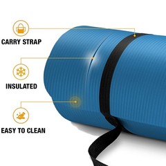 VANDUE AUM 72″ x 24″ x 0.4″ THICK ULTRA SOFT YOGA EXERCISE MAT – HD CELL FOAM