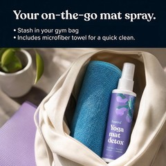 ASUTRA Yoga Mat Cleaner Spray 4 Fl Oz (Pack of 1), Peaceful Lavender