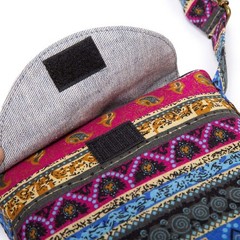 OPQRSTU Women’s Retro Small Size Canvas Shoulder Bag Hippie Boho Crossbody Ha…