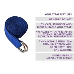 5-Pack Yoga Exercise Adjustable Straps 8Ft OR 10Ft with Durable D-Ring for Pi…