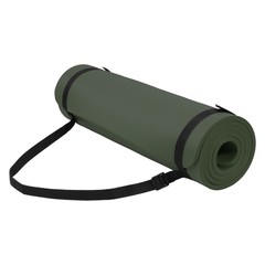Fitvids Green 1/2″ Thick High Density Exercise Yoga Mat Carrying Strap(Open Box)