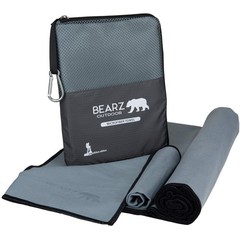 Microfiber Towel Set by BEARZ Outdoor. Microfiber Towels for Body, Workout To…