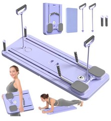 5‑in‑1 Foldable Pilates Reformer Board Home Workout Set Multi‑Purpose Slider
