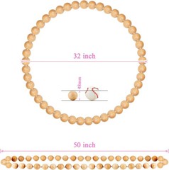 RR Round Solid Wooden Hula Hoop, Weighted Fitness Equipment