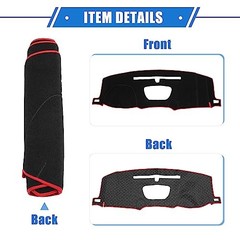 Dash Cover Mat Fit for Chevy Silverado 1500 2500HD 3500HD 2019-2025 Red