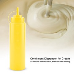720ml 10pcs / Set Plastic Condiment Dispenser For Sauce Oil Cream Vineger (Y-DSO