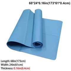 Foldable Yoga Mat EVA Non Slip Travel Exercise Fitness Pad 68×24 in 3mm 4mm 6mm
