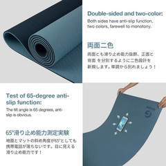 Yoga Mat Non Slip, Eco Friendly Fitness Exercise Mat with Carrying Strap,Pro Yog