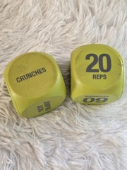 Lime Green Workout Cubes HIIT Interval Workouts Exercises
