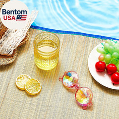 4 Packs Straw Beach Mat Waterproof Non Slip Straw Mat Foldable Lightweight Picni