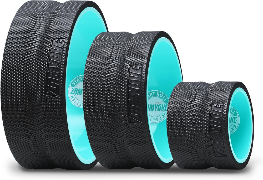 3 Pack Back Roller- Yoga Wheel for Back Pain Reliefn & Stretching, Back Wheel