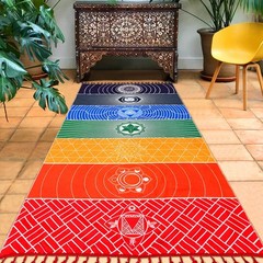 Neasyth Mexican Yoga Mat Beach Picnic Blanket Chakra Meditation 1pcs Rainbow